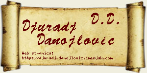 Đurađ Danojlović vizit kartica